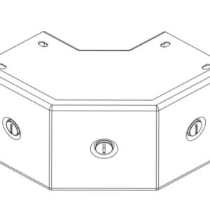 K.T 2" x 4" 90度外曲