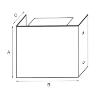 K.T 2" x 2" 槽尾冚