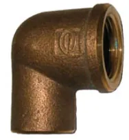 英國 6分(22mmx3/4")青銅焊90°內牙曲尺