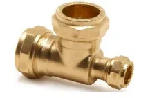 英國 6分刁4分(A-22mmxB-15mmxC-22mm)銅杬大豬三叉