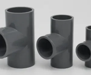 日本KC牌 1"(25mm)uPVC供水灰膠喉90°正三叉