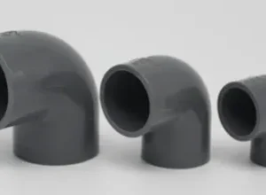 日本KC牌 2"(50mm)uPVC供水灰膠喉90°曲