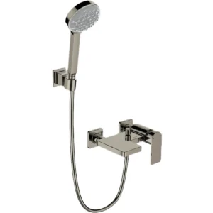 Kohler K-23494T-4-BN Parallel™ 掛牆式浴缸與淋浴龍頭 (羅曼銀)