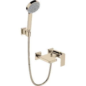 Kohler K-23494T-4-AF Parallel™ 掛牆式浴缸與淋浴龍頭 (法蘭金色)