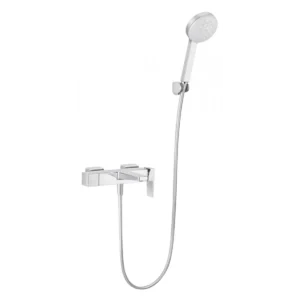 Kohler K-22086X-4-CP Honesty™ 8" 掛牆式浴缸龍頭 (拋光鍍鉻) (包括多功能手持花灑及插座)