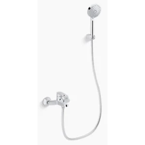 Kohler K-28194T-4-CP Beam 掛牆式浴缸與淋浴龍頭 (拋光鍍鉻)