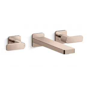 Kohler K-22570T-B4-RGD PARALLEL 雙把手掛牆式面盆龍頭面板 (玫瑰金)