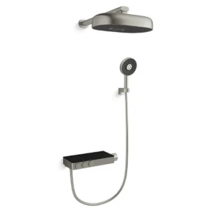 Kohler K-26330T-9-BN ANTHEM 雙口掛牆式恆溫雙淋浴龍頭 (羅曼銀)