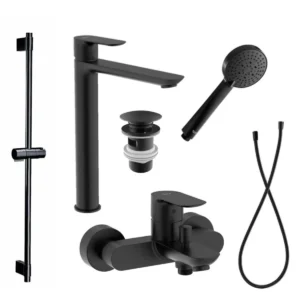 Roca Cala Black J2: 2+3+4+5+6+7 龍頭套裝 (5A346ENB0+5A026ENB0+5B0405NB0+5B2116NB0+5B1B03NBN+5054015NB)