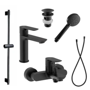 Roca Cala Black J1: 1+3+4+5+6+7 龍頭套裝 (5A326ENB0+5A026ENB0+5B0405NB0+5B2116NB0+5B1B03NBN+5054015NB)