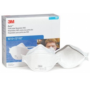 3M™ Aura™ N95 9210+ 摺疊式即棄防塵口罩 (20 個/盒) 獨立包裝