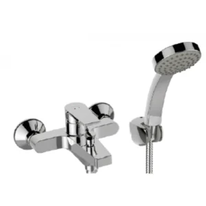 Kohler K-74036K-4-CP Taut™ 掛牆式浴缸龍頭 (連手持花灑及花灑架托) (拋光鍍鉻)