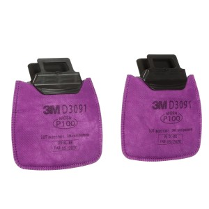 3M™ Secure Click™ D3091 P100 顆粒物過濾棉