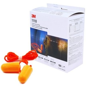 3M™ 1110 即棄式有繩耳塞(100對) 帶線耳塞 防跌